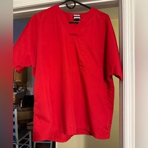 Medium Red Cherokee Scrub Top